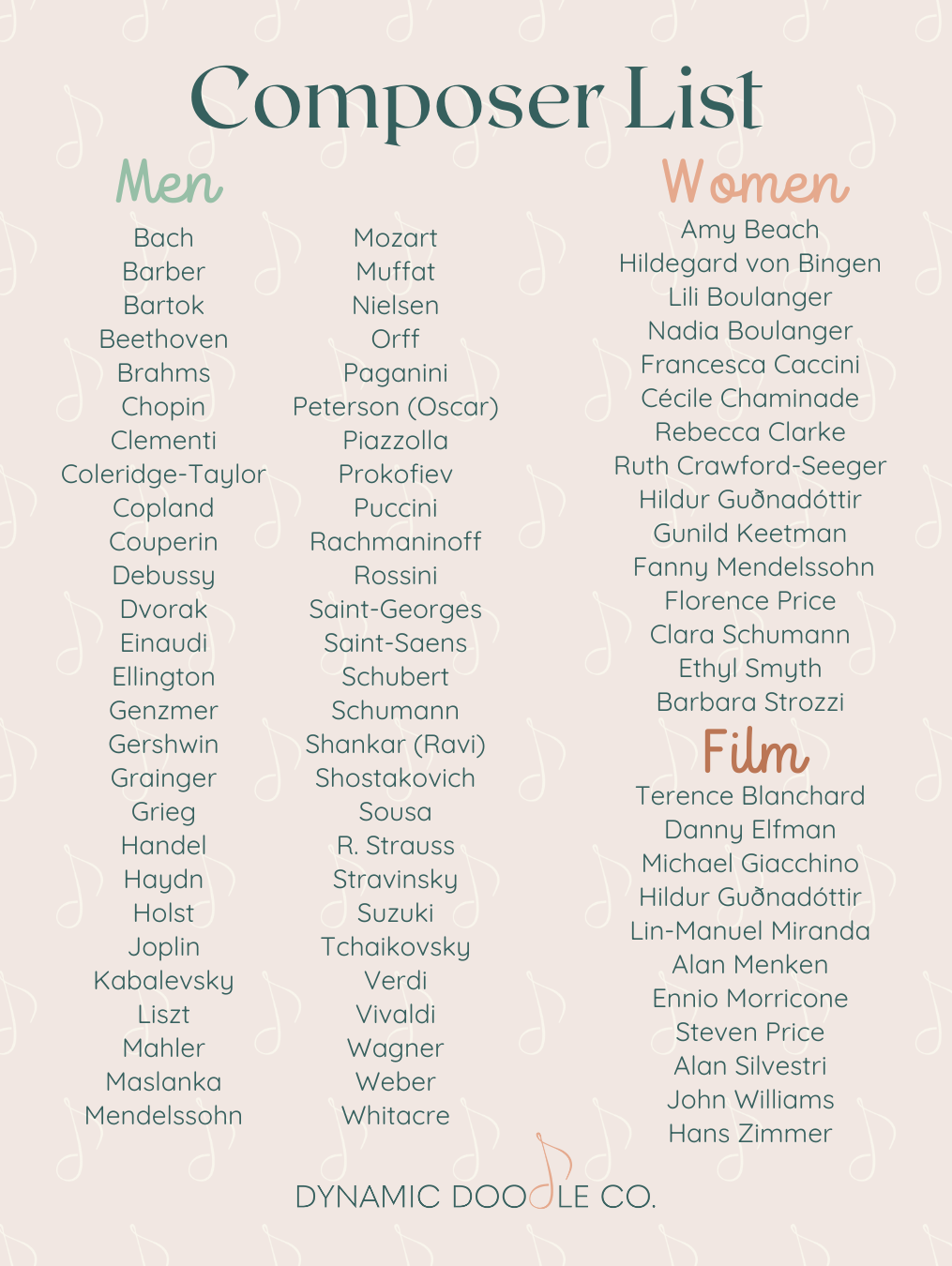 Film Composer Buttons - Set of 11