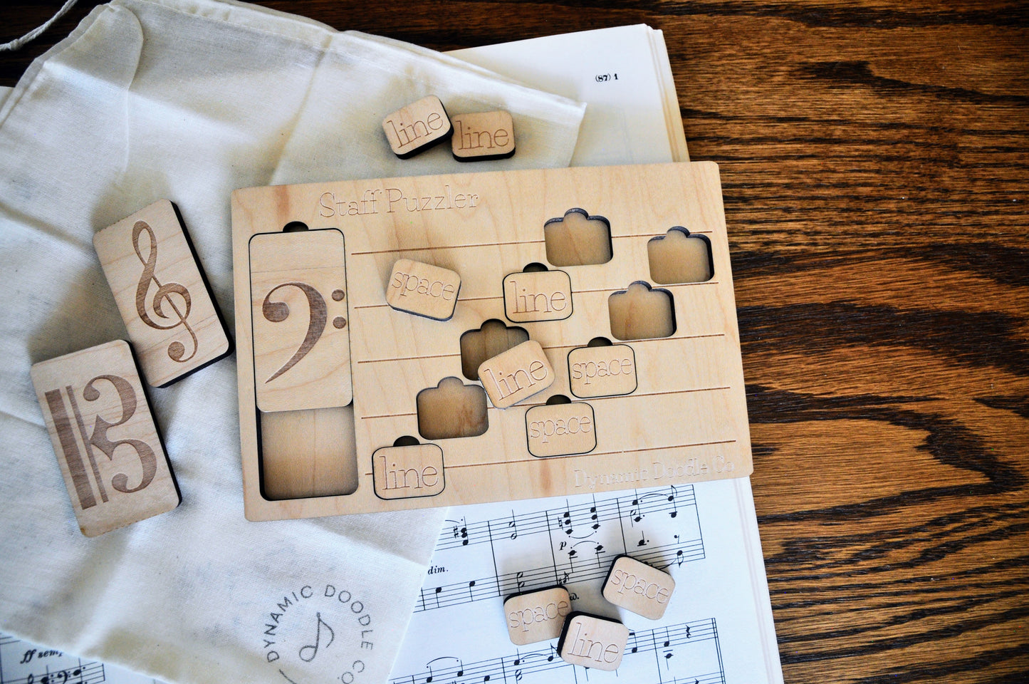 Line & Space Staff Puzzler Tiles