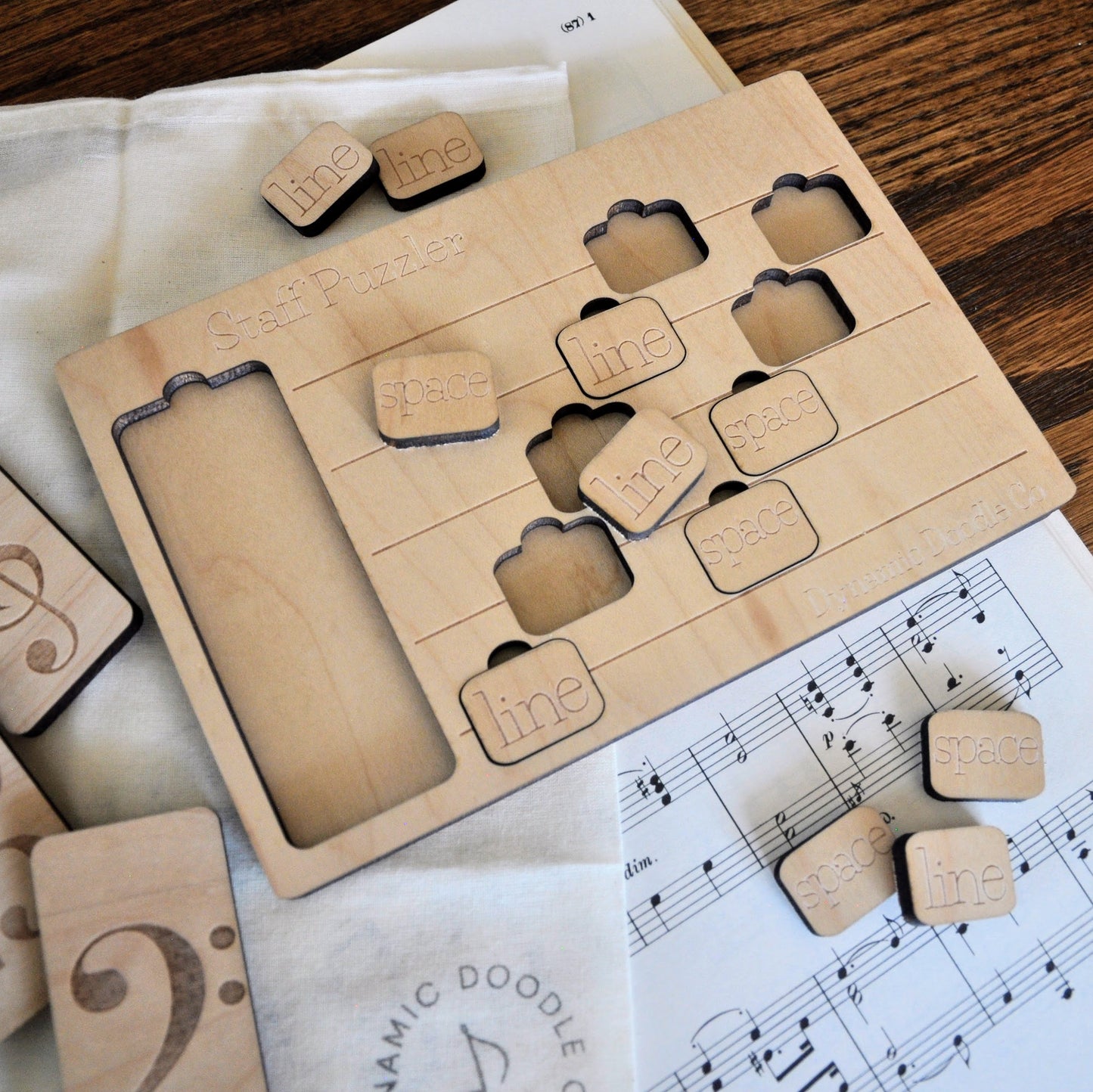 Line & Space Staff Puzzler Tiles