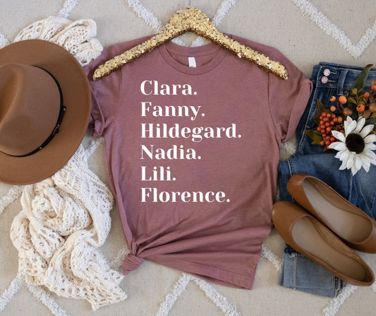 Women Composer Names T-Shirt