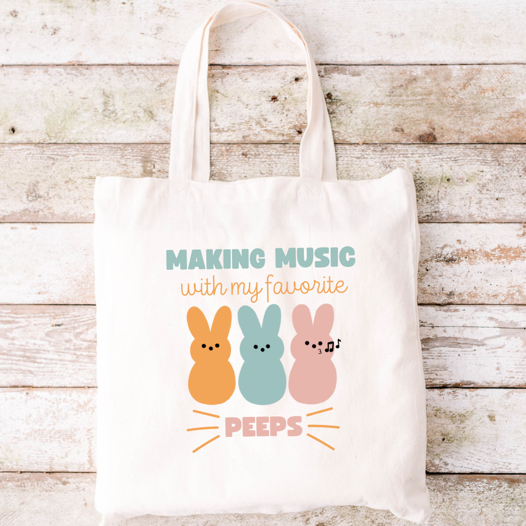 Spring Music Teacher Tote